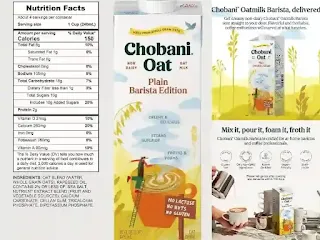 Chobani Barista Oat Milk