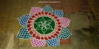 Beautiful Rangolis for Sankashti