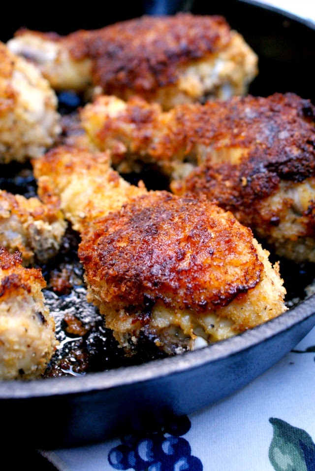 Oven-Fried Panko Crusted Chicken Drumsticks | The Two Bite ...