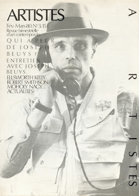 joseph beuys couveture de la revue artistes