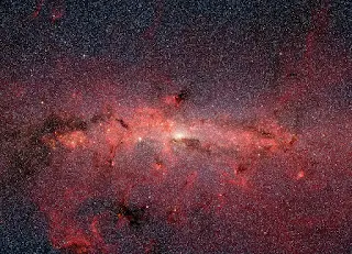مجموعة من النجوم في مجرتنا درب التبانة، هذه النجوم بعيدة عن الأرض بحيث لا يمكن رؤيتها بالعين المجردة، التقطت هذه الصورة بواسطة تلسكوب تابع لوكالة الفضاء الأمريكية (ناسا)