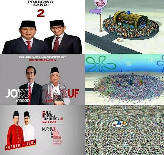 12 Meme Kocak 'Nurhadi - Aldo' Pasangan Capres Cawapres Dunia Maya