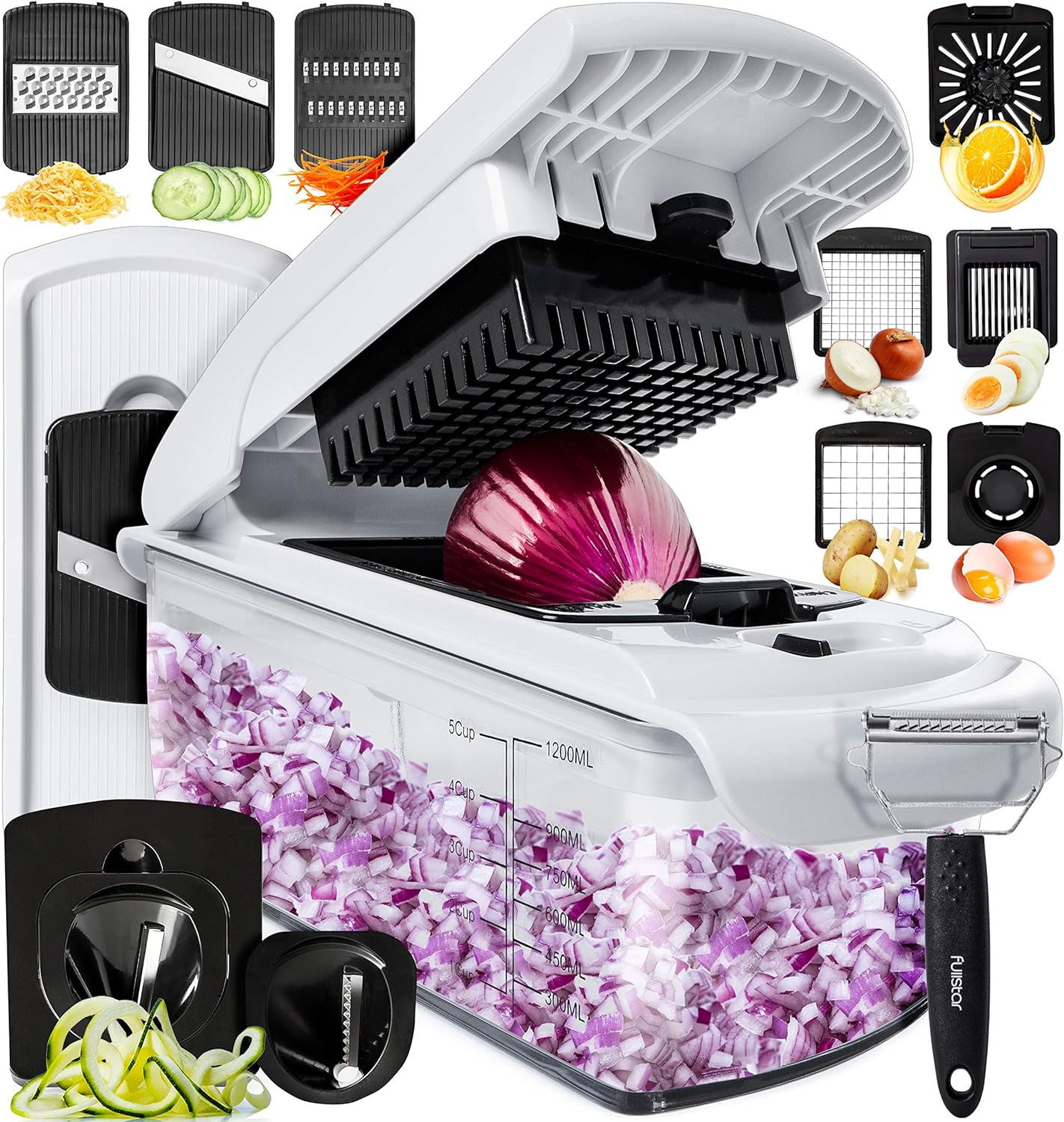 All in one vegetable chopper