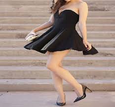 Beautiful girl dpz in black dress