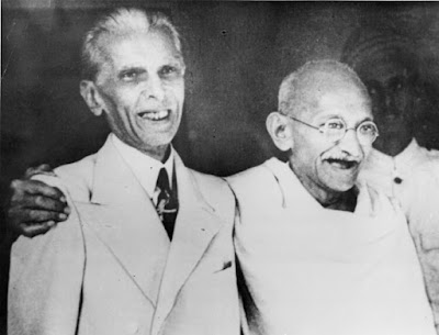 Quaid-e-Azam with Gandhi