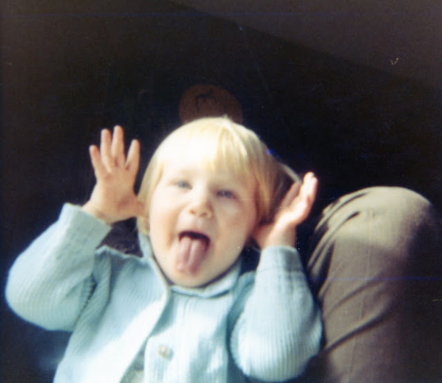 image of a child making a silly face