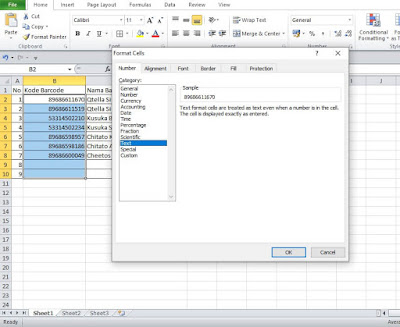 mengubah angka menjadi teks di excel