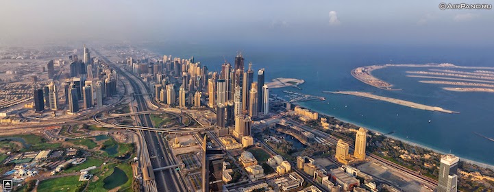 Dubai, UAE - 12 Incredible 360° Aerial Panoramas of Cities Around the World