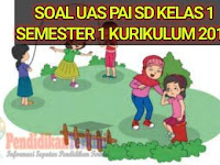  Soal UAS PAI SD Kelas 1 Semester 1 K13 dan Kunci Jawaban Terbaru 