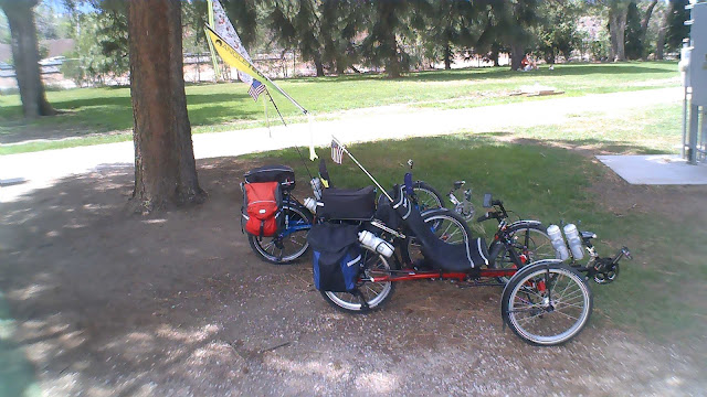 A SHADE break from the heat at Monument Valley Park, Colorado Springs, CO.