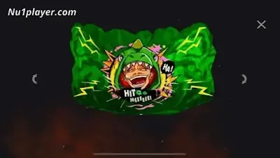 free fire Taunting Dino gloo wall