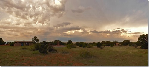 Santa Rosa Lake State Park, New Mexico, storm