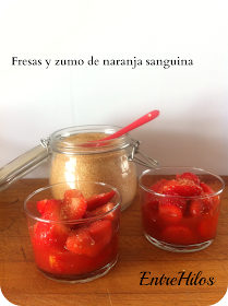 fresas y naranjas sanguinas