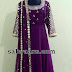 Purple Mirror work Salwar