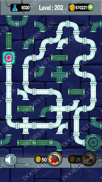  Plumber 3: Plumber Pipes Connect Level 202 Solution, Cheats, Walkthrough for android, iphone, ipad and ipod