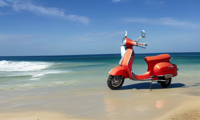 Vespa LX 150 in miami beach