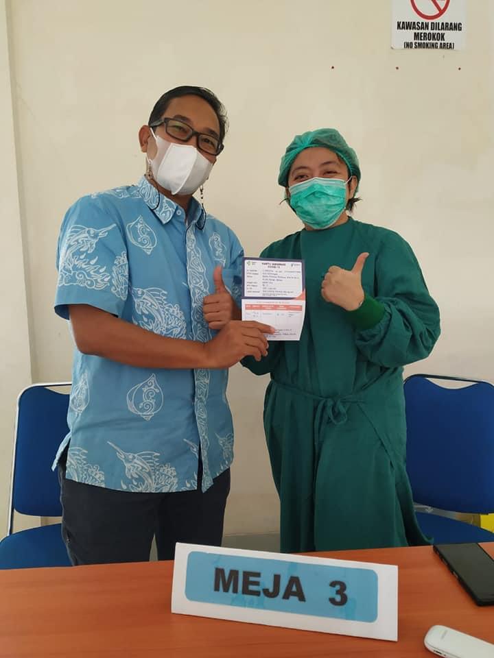 Pejabat Eselon II Pemko Batam Divaksin Covid-19, Kepala Diskominfo Batam Ajak Masyarakat Sukseskan Vaksinasi