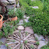 Garden stone mosaic