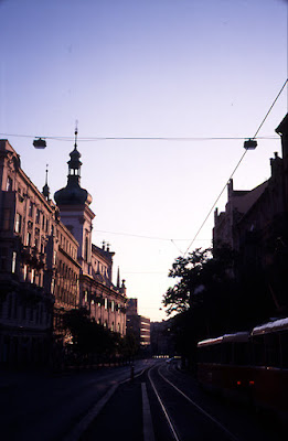 Prague sunset we dont see in Prague lately