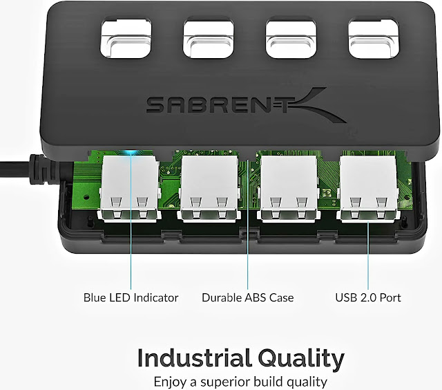 Multi-USB Port With Usb 2.0 Hub For Windows, Mac OS X And Linux systems