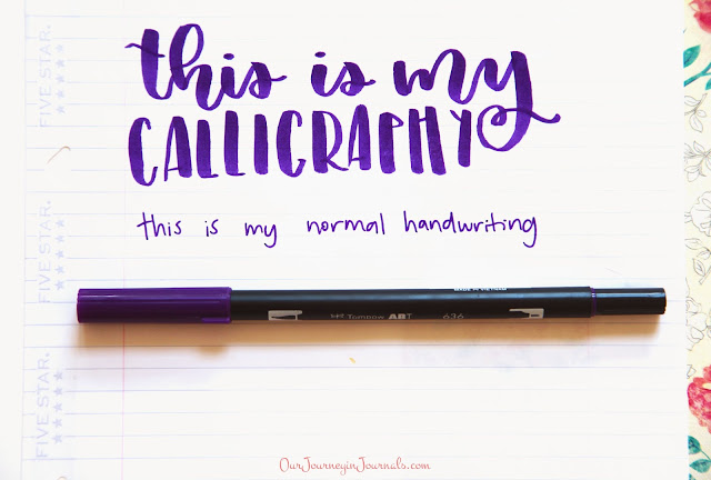 calligraphy versus handwriting