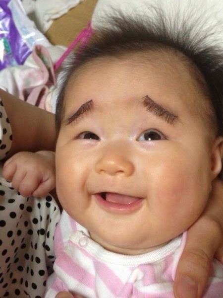 Most Hilarious Baby Eyebrows Gone Horribly Wrong So Funy