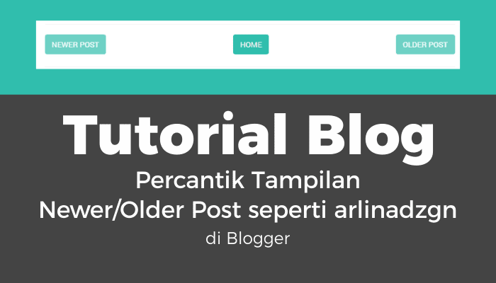 Percantik tampilan Blog pager pada postingan Blog