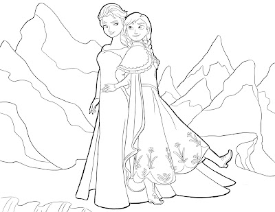 Desenhos do Frozen para Colorir e Imprimir