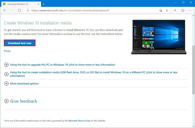 Cara Buat Bootable Instalasi Windows 10 Menggunakan Creation Media Tool
