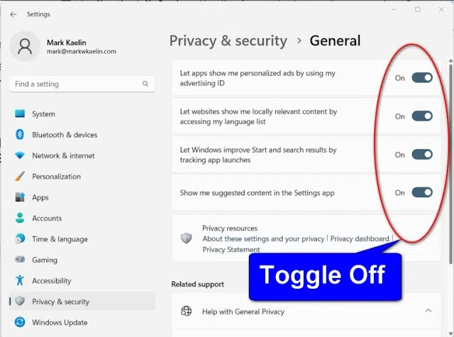 How to disable ads in Windows 11