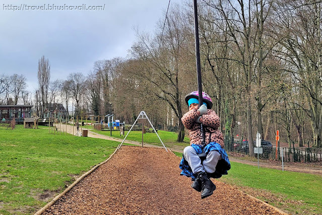 Best playground in Brussels - Malou Playground - Plaine de Jeux Malou - Kids Zipline in Brussels