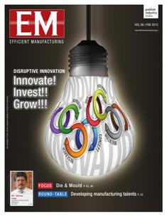 EM Efficient Manufacturing - February 2015 | TRUE PDF | Mensile | Professionisti | Tecnologia | Industria | Meccanica | Automazione
The monthly EM Efficient Manufacturing offers a threedimensional perspective on Technology, Market & Management aspects of Efficient Manufacturing, covering machine tools, cutting tools, automotive & other discrete manufacturing.
EM Efficient Manufacturing keeps its readers up-to-date with the latest industry developments and technological advances, helping them ensure efficient manufacturing practices leading to success not only on the shop-floor, but also in the market, so as to stand out with the required competitiveness and the right business approach in the rapidly evolving world of manufacturing.
EM Efficient Manufacturing comprehensive coverage spans both verticals and horizontals. From elaborate factory integration systems and CNC machines to the tiniest tools & inserts, EM Efficient Manufacturing is always at the forefront of technology, and serves to inform and educate its discerning audience of developments in various areas of manufacturing.