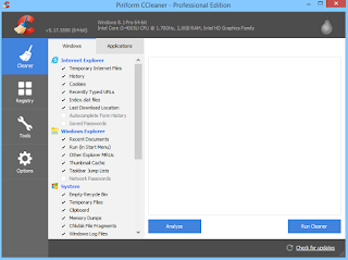 optimasi ram lewat ccleaner