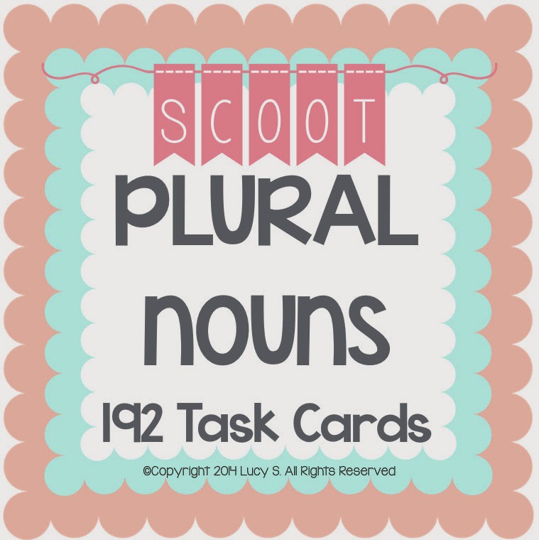  Plural Nouns SCOOT - 6 sets of 32 Task Cards