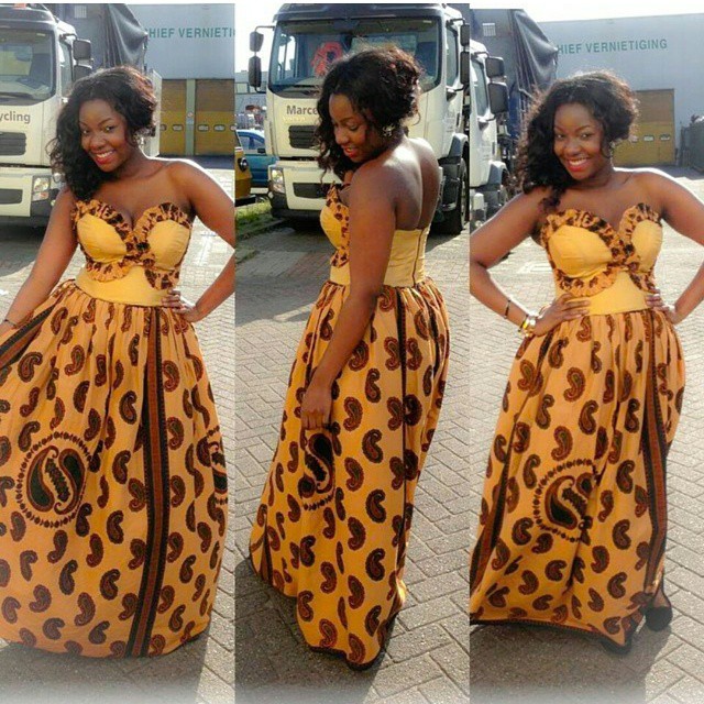 Trendy And Lovely  Ankara  Gown Style