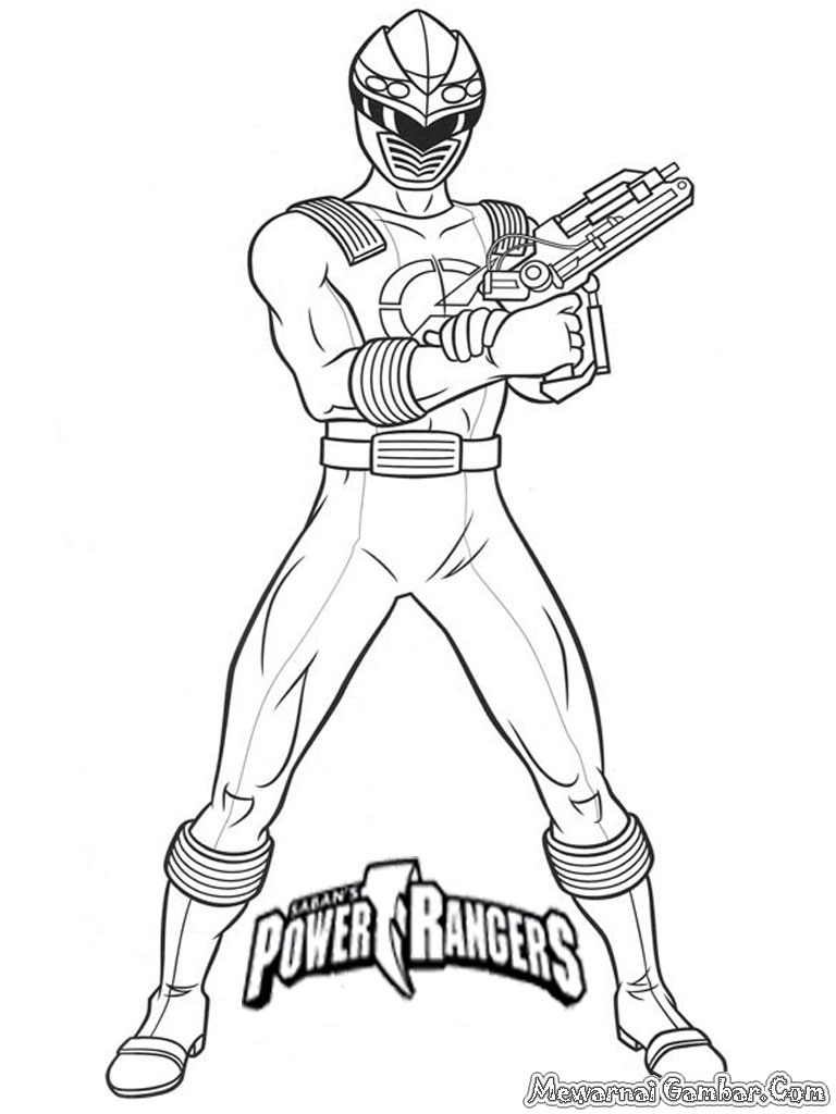 Gambar Mewarnai Power Ranger Mewarnai Gambar