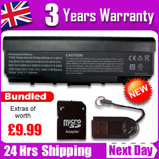  BATTERY For DELL INSPIRON 1520 1720 FK890 GK479 FP282 with Extras