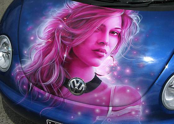 Best Airbrush Gallery Airbrushed Cars Design Airbrush Pink Girls on 2006 