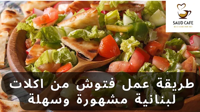 طريقة عمل فتوش من اكلات لبنانية مشهورة وسهلة