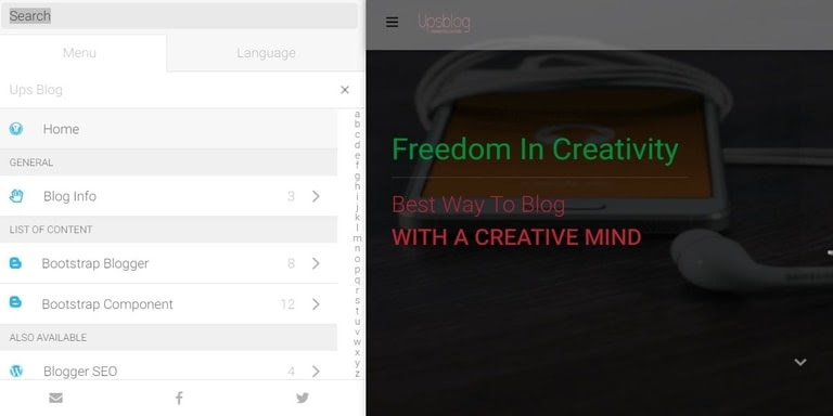 Customize Mmenu.js Set Up for Blogs