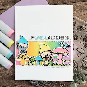 Sunny Studio Stamps: Home Sweet Gnome Customer Card by Dana Kirby