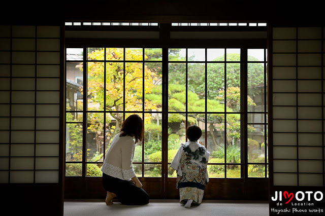 京都府京丹後市の金刀比羅神社で七五三撮影