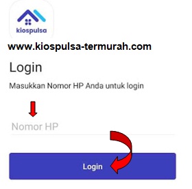 cara login di aplikasi kios pulsa