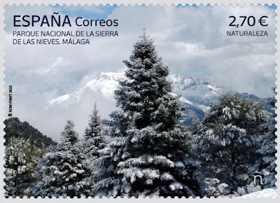 Filatelia - Parque Nacional de la Sierra de las Nieves - Málaga - 2022 - Sello