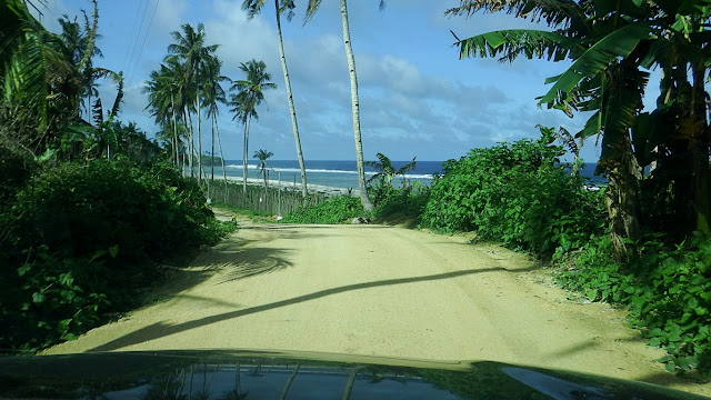 dirt road portion entering Jagnaya Beach in Salcedo Eastern Samar