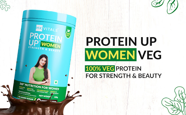 HealthKart HK Vitals ProteinUp Women, Vegetarian Protein, best whey protein for women