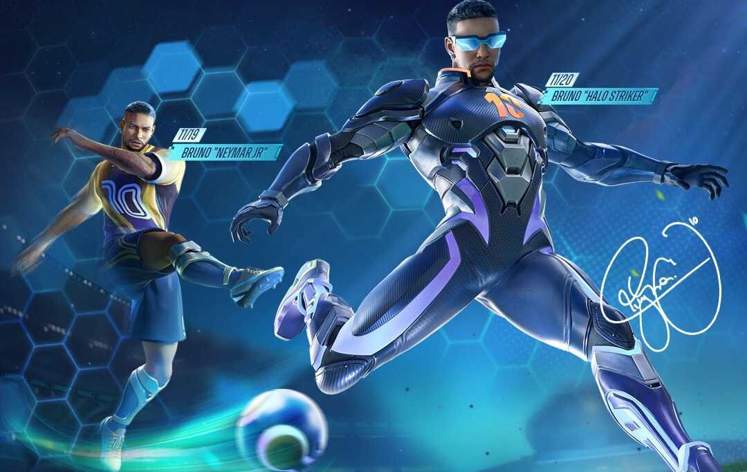 skin bruno halo striker gratis neymar