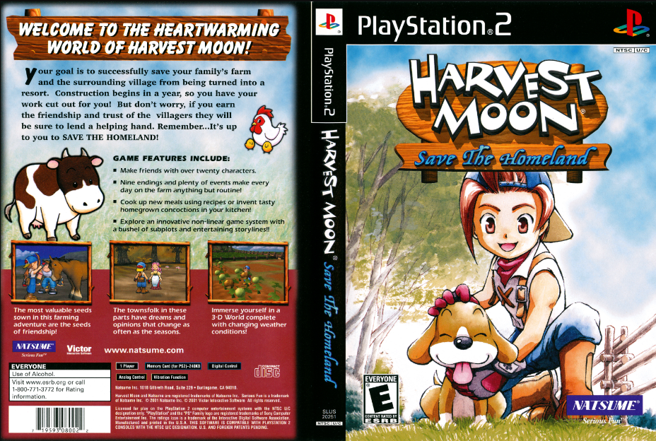 Harvest Moon Game Aether sx2 ISO