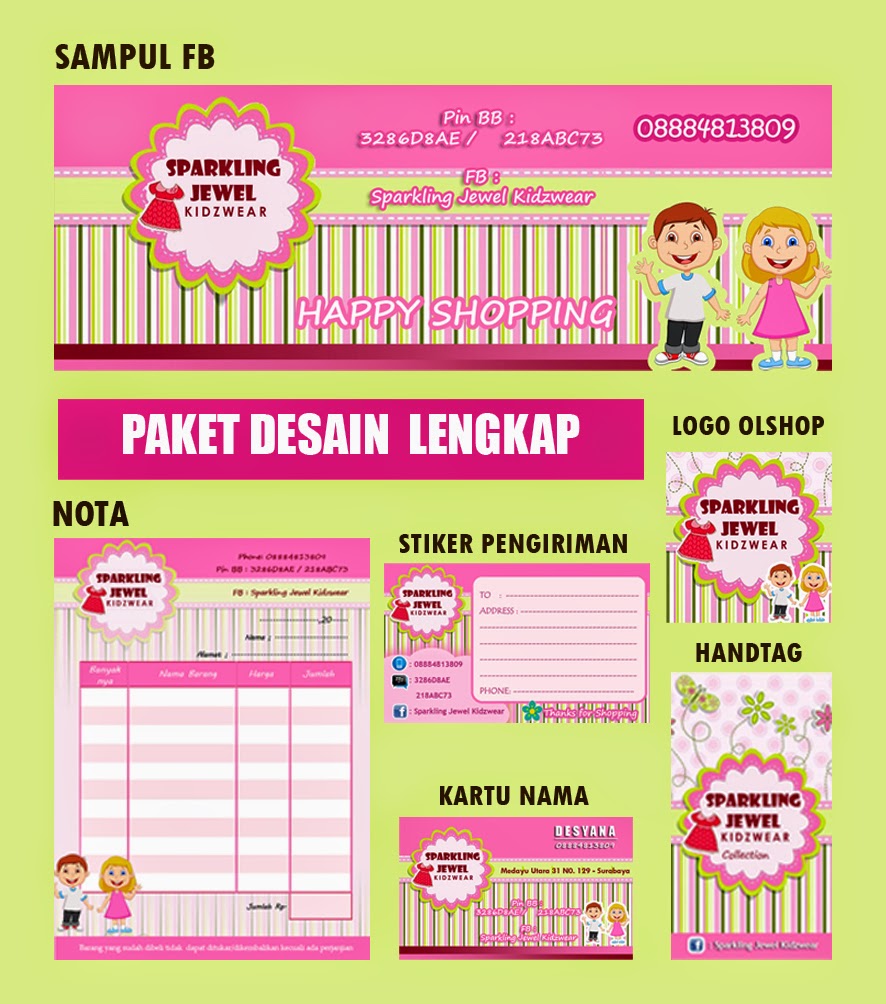  Desain  Cetak Keperluan Olshop Lucye Collect