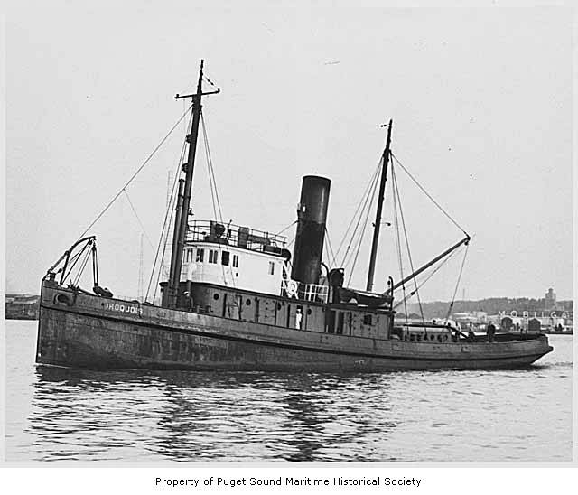 Tugboat Iriquois in Puget Sound, 19 May 1942 worldwartwo.filminspector.com